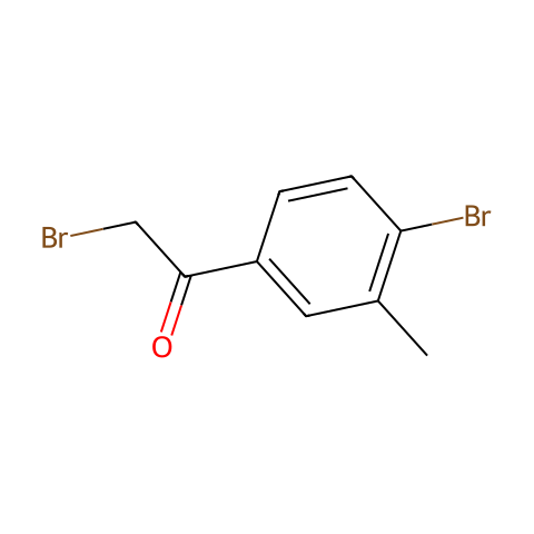 2-Bromo-1-(4-bromo-3-methylphenyl)ethanone结构图
