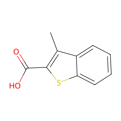 3-甲基苯并噻吩-2-羧酸结构图