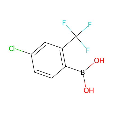 4-氯-2-(三氟甲基)苯硼酸结构图