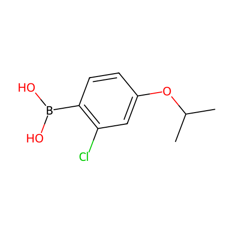 2-氯-4-异丙基氧基苯硼酸结构图
