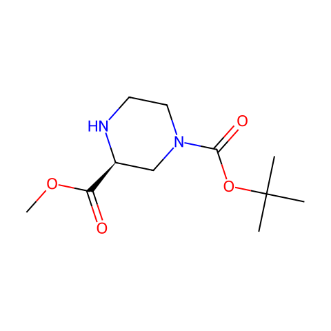 3-甲基(3S)-哌嗪-1,3-二羧酸1-叔丁基酯结构图