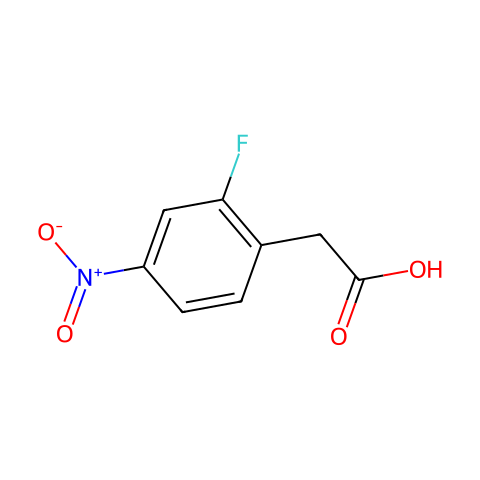 2-Fluoro-4-nitrophenylacetic acid结构图