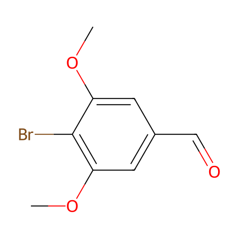 4-溴-3,5-二甲氧基苯甲醛结构图