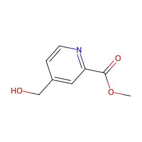 4-(羟甲基)吡啶-2-羧酸甲酯结构图