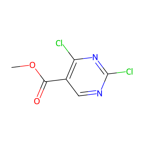 2,4-二氯嘧啶-5-羧酸甲酯结构图