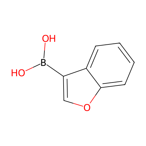 苯并呋喃-3-基硼酸(含不同量的酸酐)结构图
