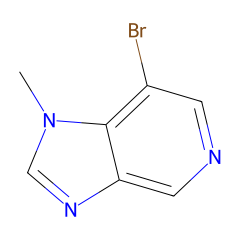 7-溴-1-甲基-1H-咪唑并[4,5-C]吡啶结构图