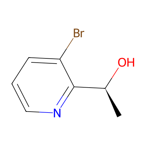 (1S)-1-(3-bromo-2-pyridyl)ethanol结构图