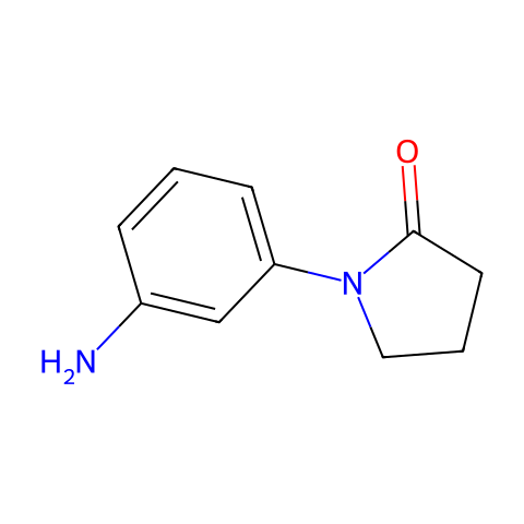 1-(3-氨基苯基)-吡咯烷-2-酮结构图