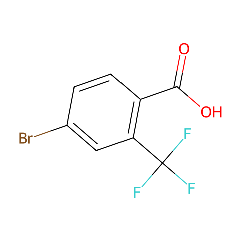 4-溴-2-(三氟甲基)苯甲酸结构图