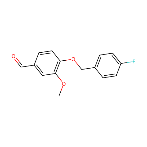 4-（4-氟苄氧基）-3-甲氧基苯甲醛结构图
