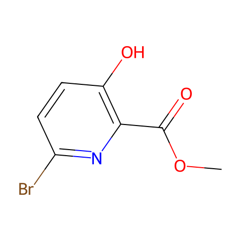 METHYL 6-BROMO-3-HYDROXYPICOLINATE结构图