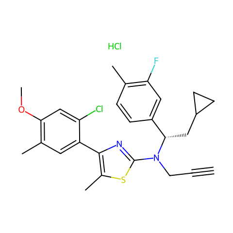 Crinecerfont hydrochloride结构图