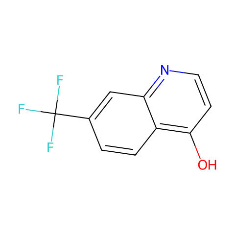 7-(三氟甲基)-4-喹啉醇结构图