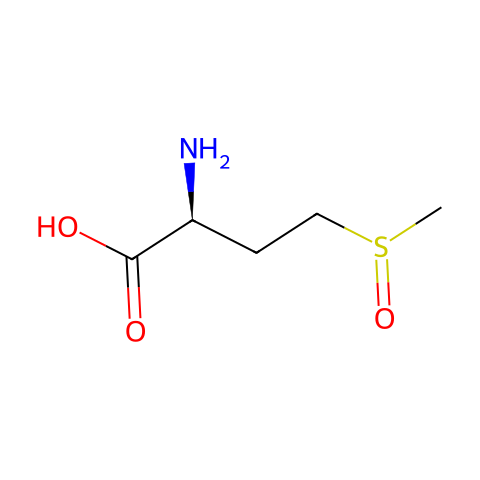 L-2-氨基-4-[甲基硫酰]丁酸结构图