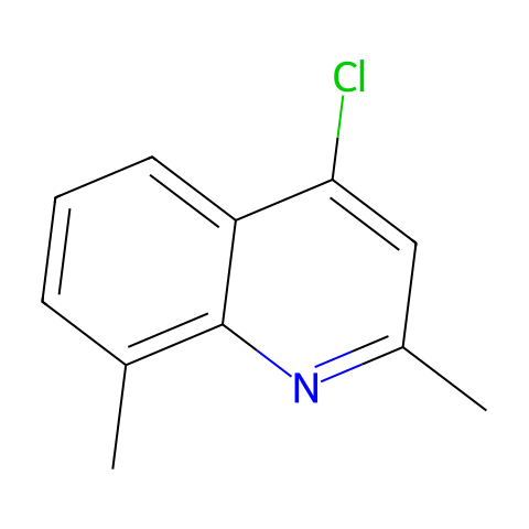 4-氯-2,8-二甲基喹啉结构图