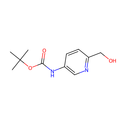 tert-Butyl 6-(Hydroxymethyl)pyridin-3-ylcarbamate结构图