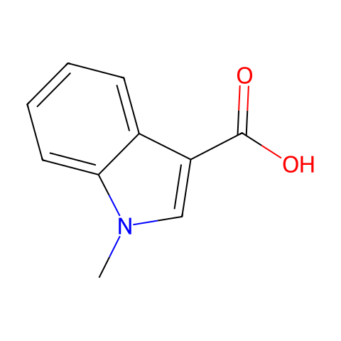 1-甲基-3-吲哚酸结构图