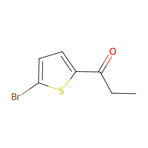 1-(5-溴-噻吩-2-基)-1-丙酮结构图