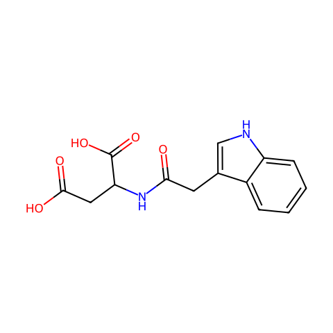 N-(3-Indolylacetyl)-DL-aspartic acid结构图