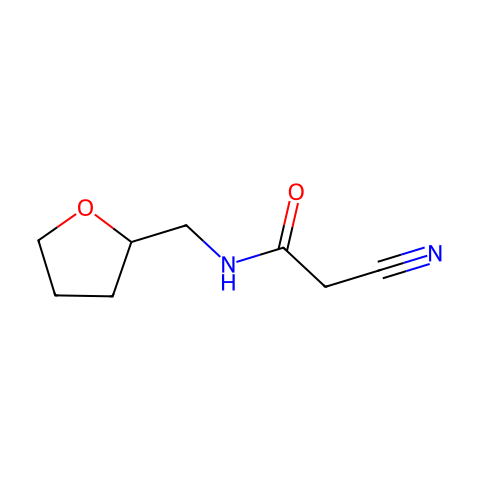 2-氰基-N-（四氢呋喃-2-基甲基）-乙酰胺结构图