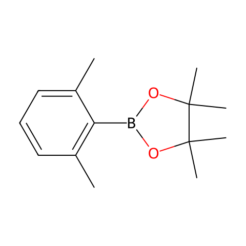 2-(2,6-二甲基苯基)-4,4,5,5-四甲基-1,3,2-二氧硼杂环戊烷结构图