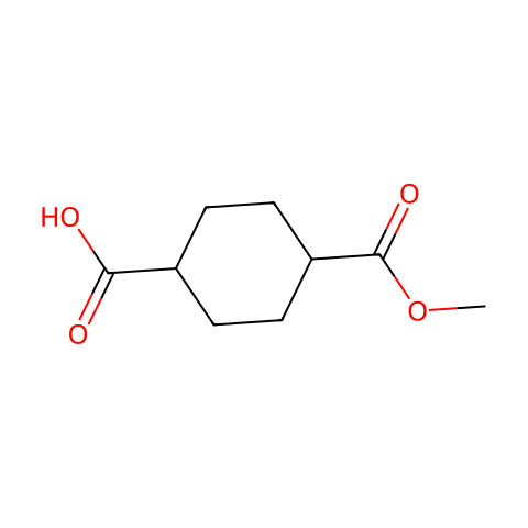 4-Carbomethoxy-Cyclohexane-1-Carboxylic Acid结构图