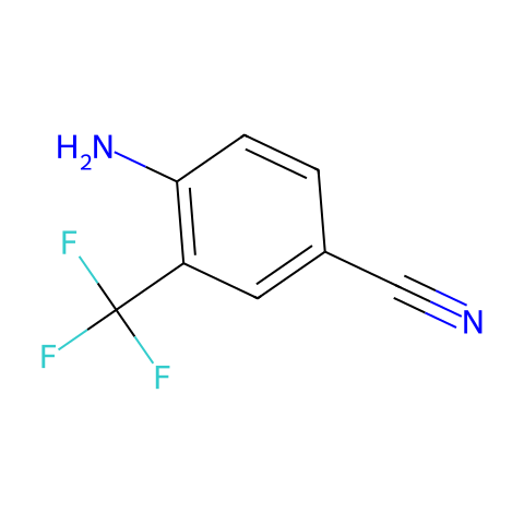 4-氨基-3-(三氟甲基)苯甲腈结构图