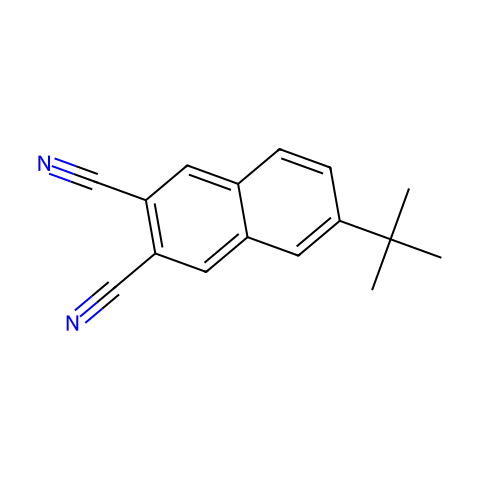 6-Tert-Butyl-2,3-Naphthalenedicarbonitrile结构图