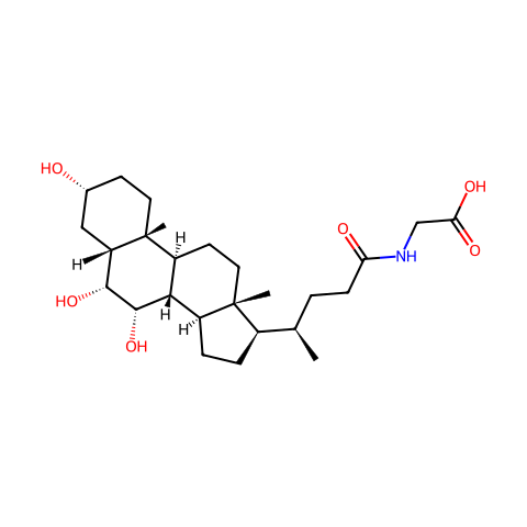 Glycohyocholic acid结构图