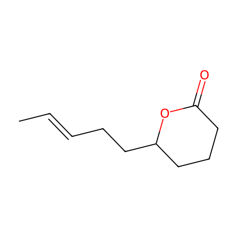 6-(3-Pentenyl)-tetrahydro-2H-pyran-2-one结构图
