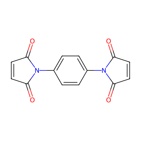 N,N'-(1,4-亚苯基)双马来酰亚胺结构图