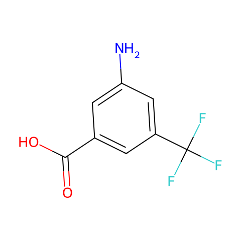3-氨基-5-(三氟甲基)苯甲酸结构图