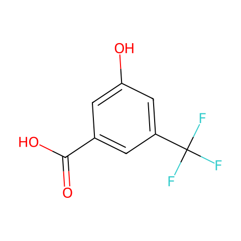 3-羟基-5-(三氟甲基)苯甲酸结构图