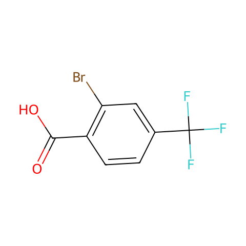 2-溴-4-(三氟甲基)苯甲酸结构图