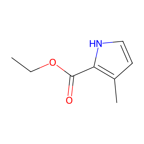 Ethyl 3-methyl-1H-pyrrole-2-carboxylate结构图