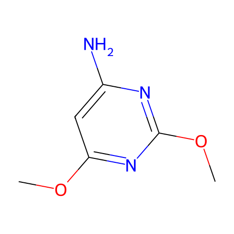 4-氨基-2,6-二甲氧基嘧啶结构图