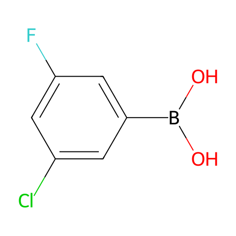 3-氯-5-氟苯硼酸 (含不定量的酸酐)结构图