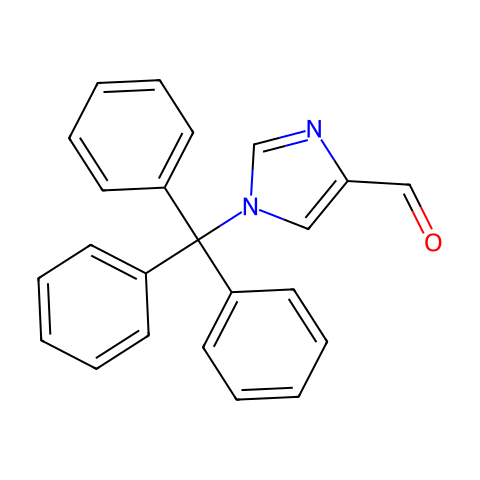 1-三苯甲基咪唑-4-甲醛结构图