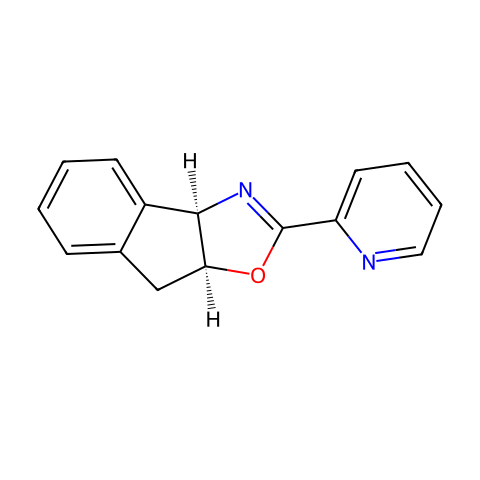 (3aR,8aS)-3a,8a-二氢-2-(2-吡啶基)-8H-茚并[1,2-d]噁唑结构图