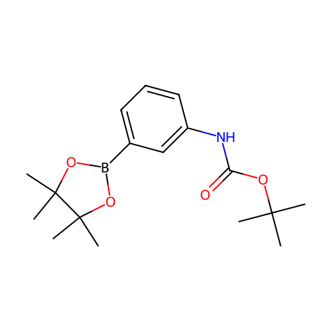 3-(N-Boc-氨基)苯硼酸频哪醇酯结构图