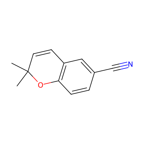 2,2-Dimethyl-2H-Chromene-6-Carbonitrile结构图