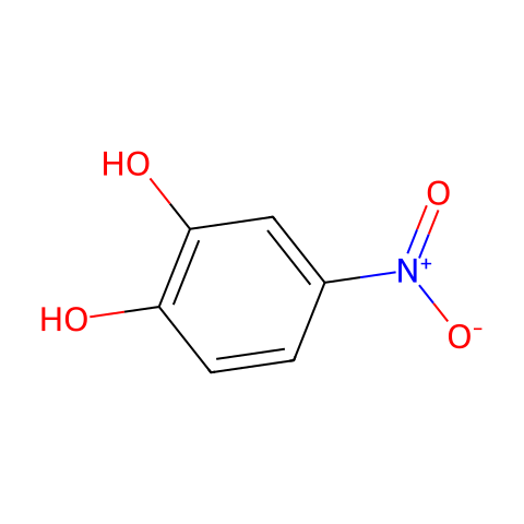 4-硝基-1,2-苯二酚结构图