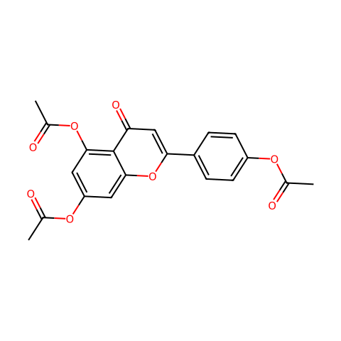 APIGENINTRIACETATE结构图