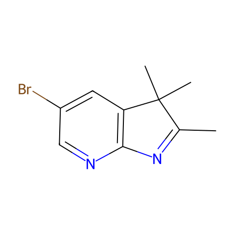 5-bromo-2,3,3-trimethyl-3H-pyrrolo[2,3-b]pyridine结构图
