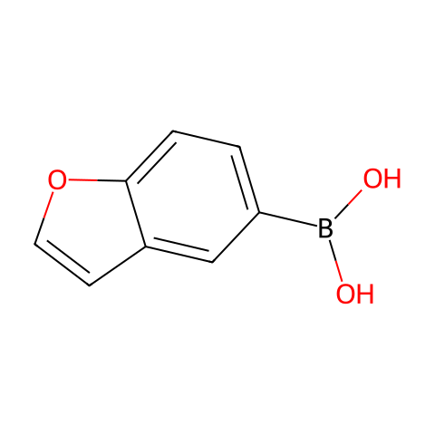 苯并呋喃-5-硼酸 (含不定量的酸酐)结构图