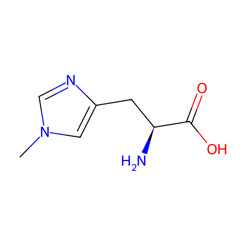 1-甲基-L-组氨酸结构图