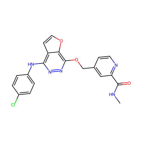 Telatinib,抑制剂结构图