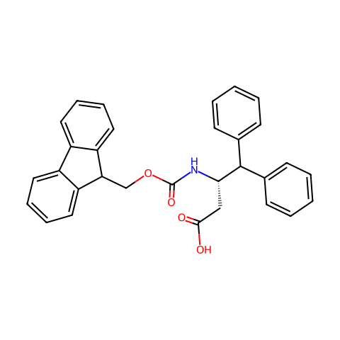 (S)-Fmoc-γ,γ-联苯-β-高丙氨酸结构图