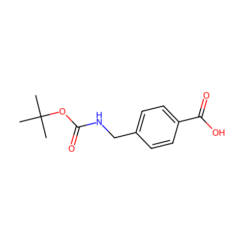 Boc-(4-Aminomethyl)-Benzoic Acid结构图